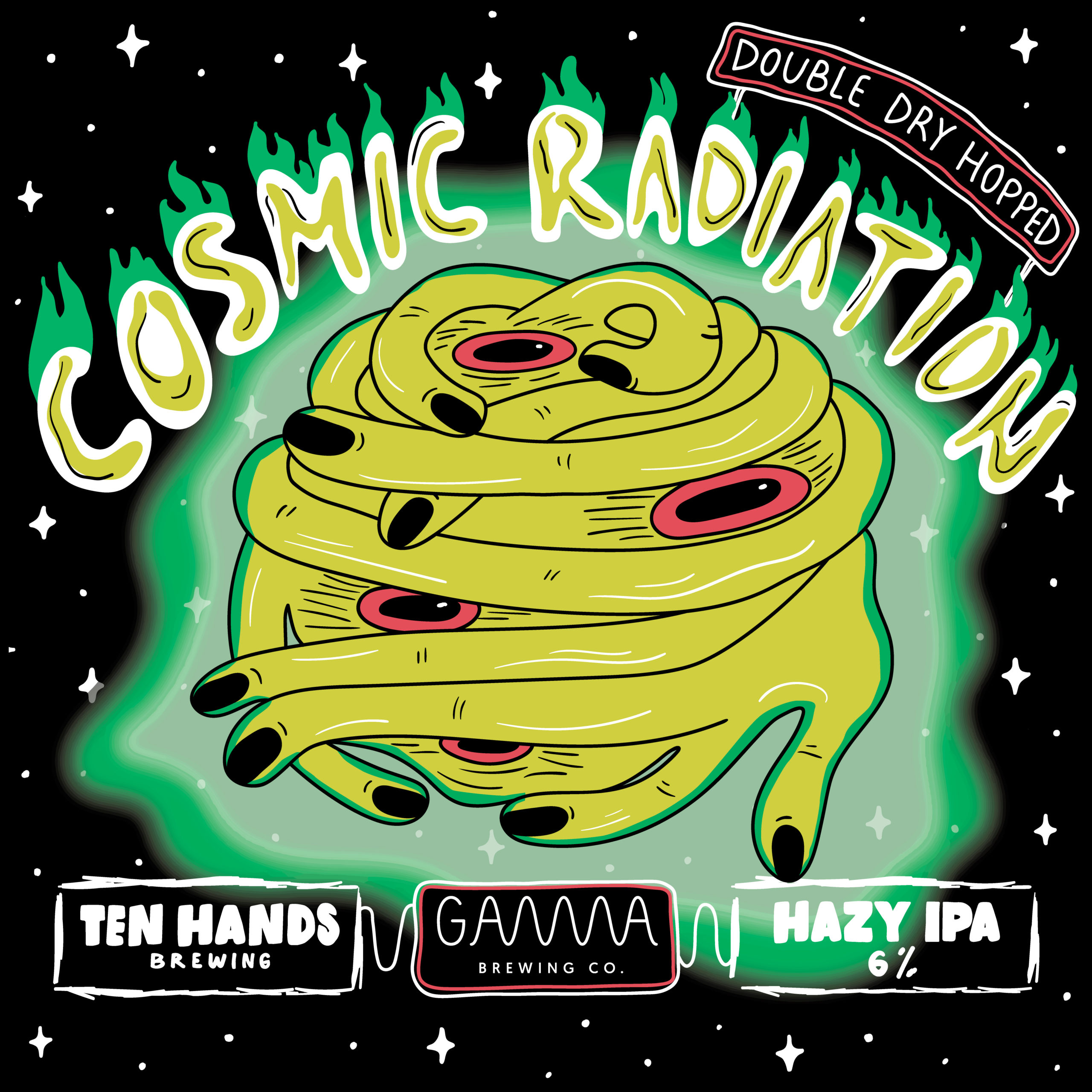 Double Dry Hopped Cosmic Radiation